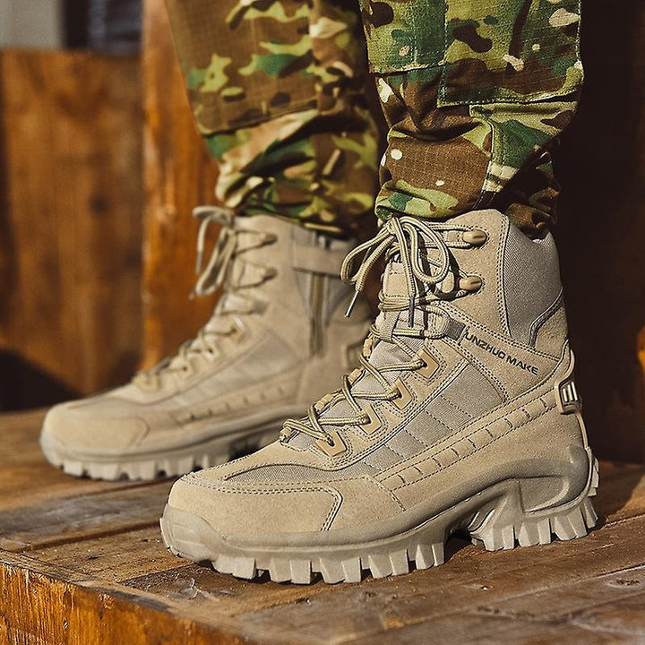 Waterproof Tactical Work Boots with Anti-Penetration – TrailForce Tactical