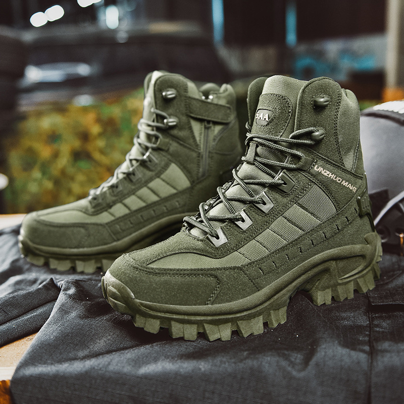 Waterproof Tactical Work Boots with Anti-Penetration – TrailForce Tactical