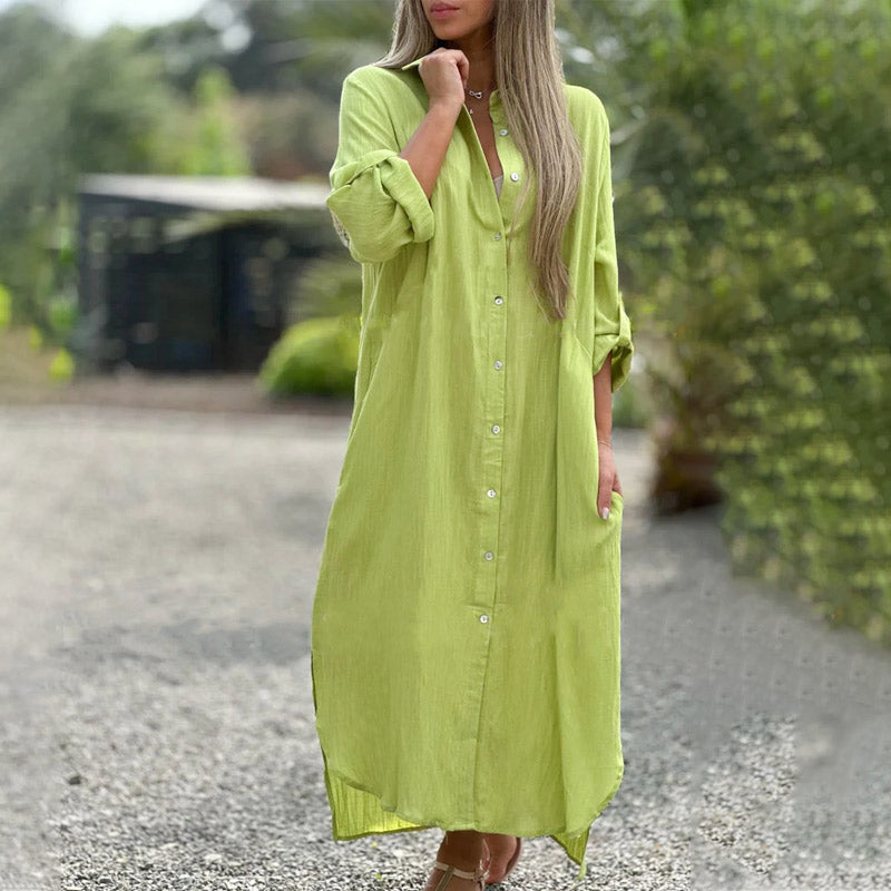 Luftige Polo-Shirtkleid Damen – Marlene