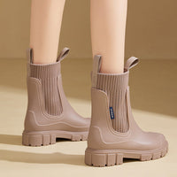 Damen Regenstiefel wasserdicht mit dicker Profilsohle – Arvella