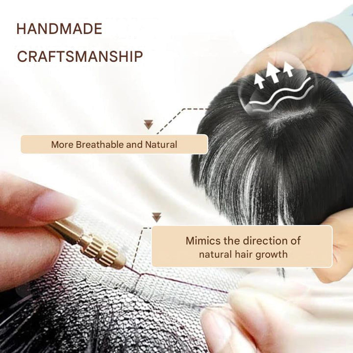 Clip-in Hairpiece with Bangs – Livia