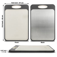 Hygienische Edelstahl Schneidebrett - SteelSafe