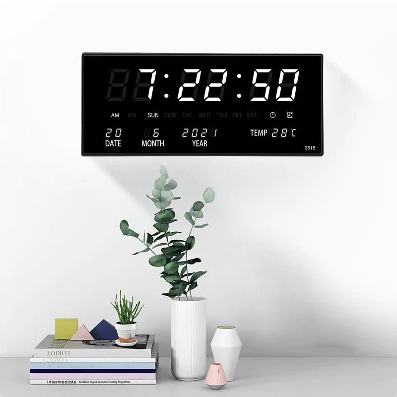 LED Wanduhr mit Spiegeleffekt – Lumino
