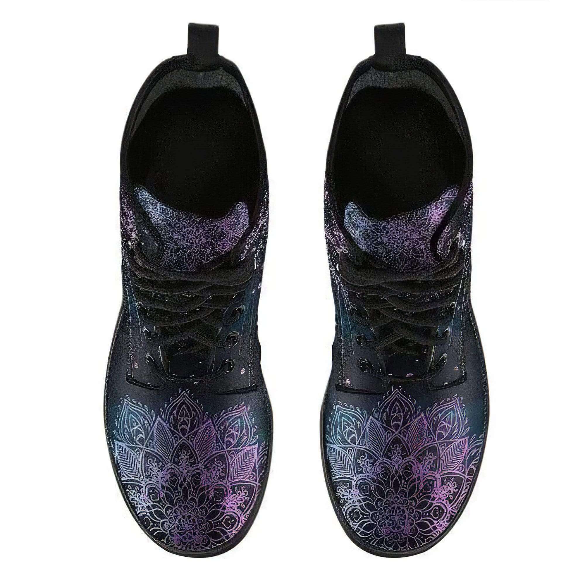 Damen-Stiefeletten mit Herbstlaub- und Mondmotiv – Selene