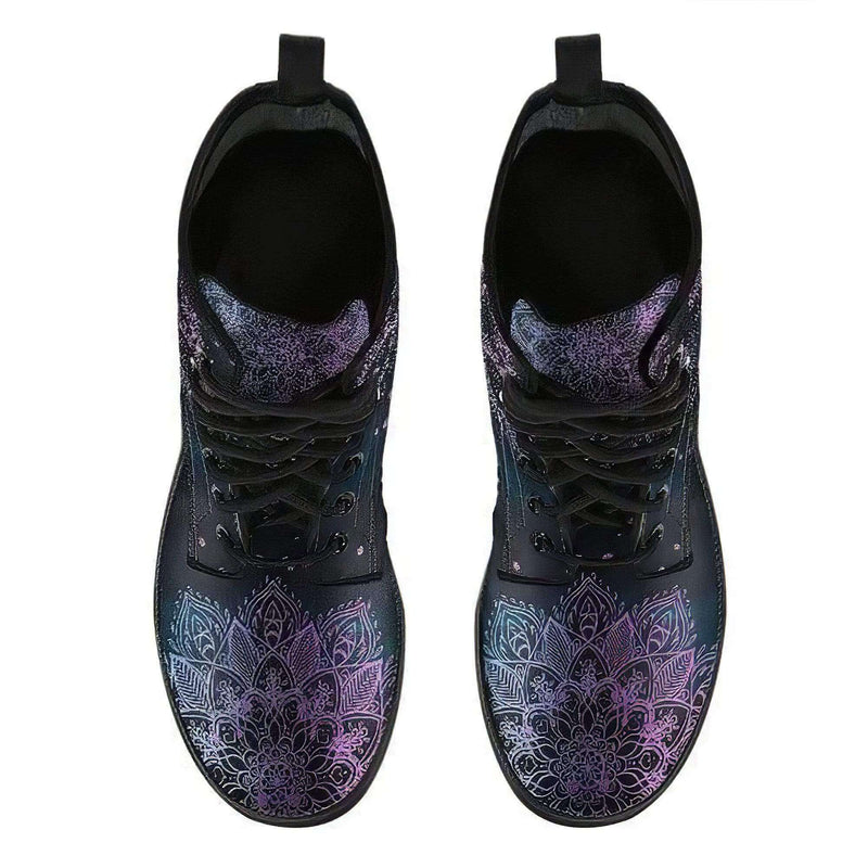 Damen-Stiefeletten mit Herbstlaub- und Mondmotiv – Selene