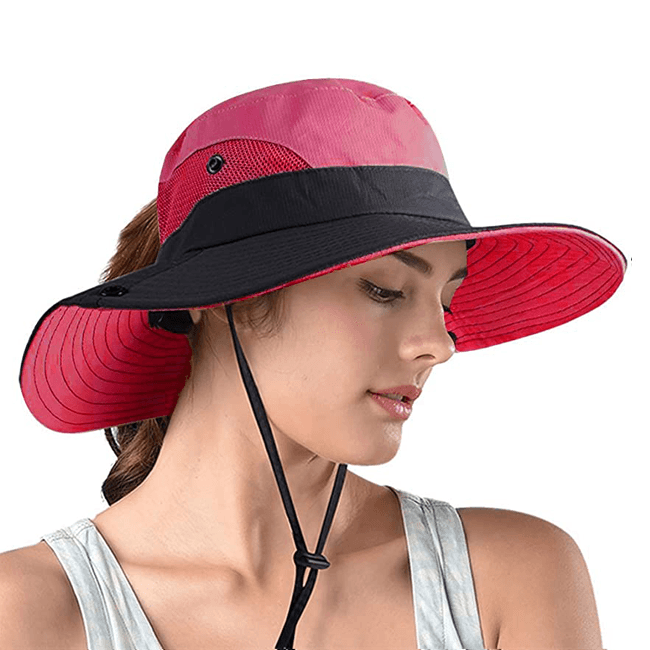 UV-Sommerhut mit Visier – Faltbarer Bucket Hat
