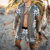 Zweiteiliges Herren Sommer Set mit Patchwork-Print – Malik