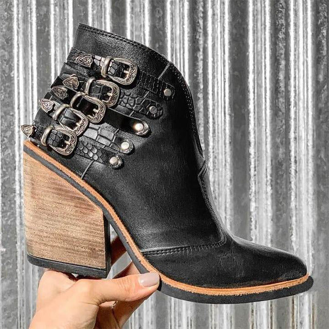 Damen Ankle Boots mit Absatz – Clara