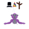 Bunte Gorilla-Plüschfigur – FunkyGorilla