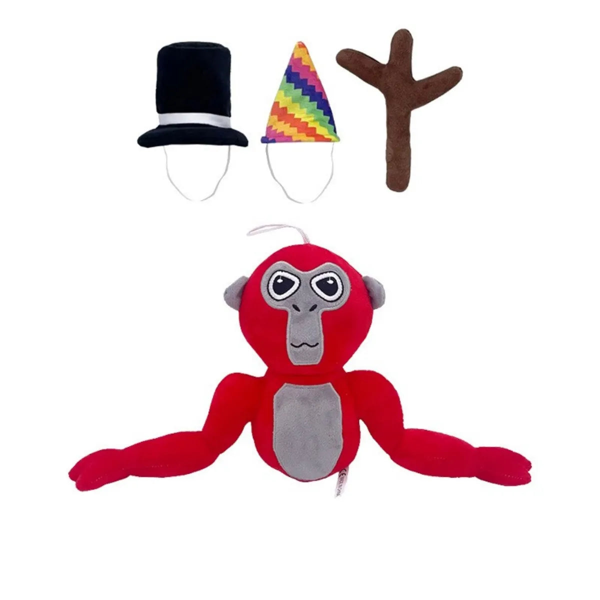 Bunte Gorilla-Plüschfigur – FunkyGorilla