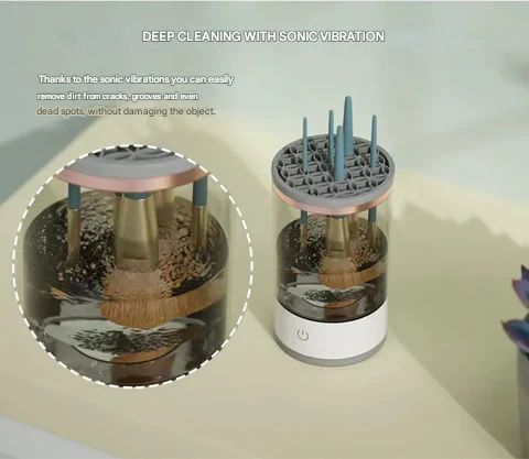 Automatic Makeup Brush Cleaner – Brusha