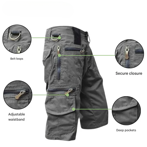 Schnelltrocknende Outdoor-Cargoshorts für Herren – TrailFlex