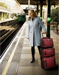 8-teiliges Softshell-Kofferset mit Packwürfeln und TSA-Schloss – TravelMax