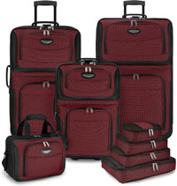 8-teiliges Softshell-Kofferset mit Packwürfeln und TSA-Schloss – TravelMax