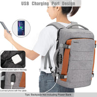 40L Wasserdichter Reise-Laptop-Rucksack mit USB-Anschluss & Diebstahlschutz – AeroPack