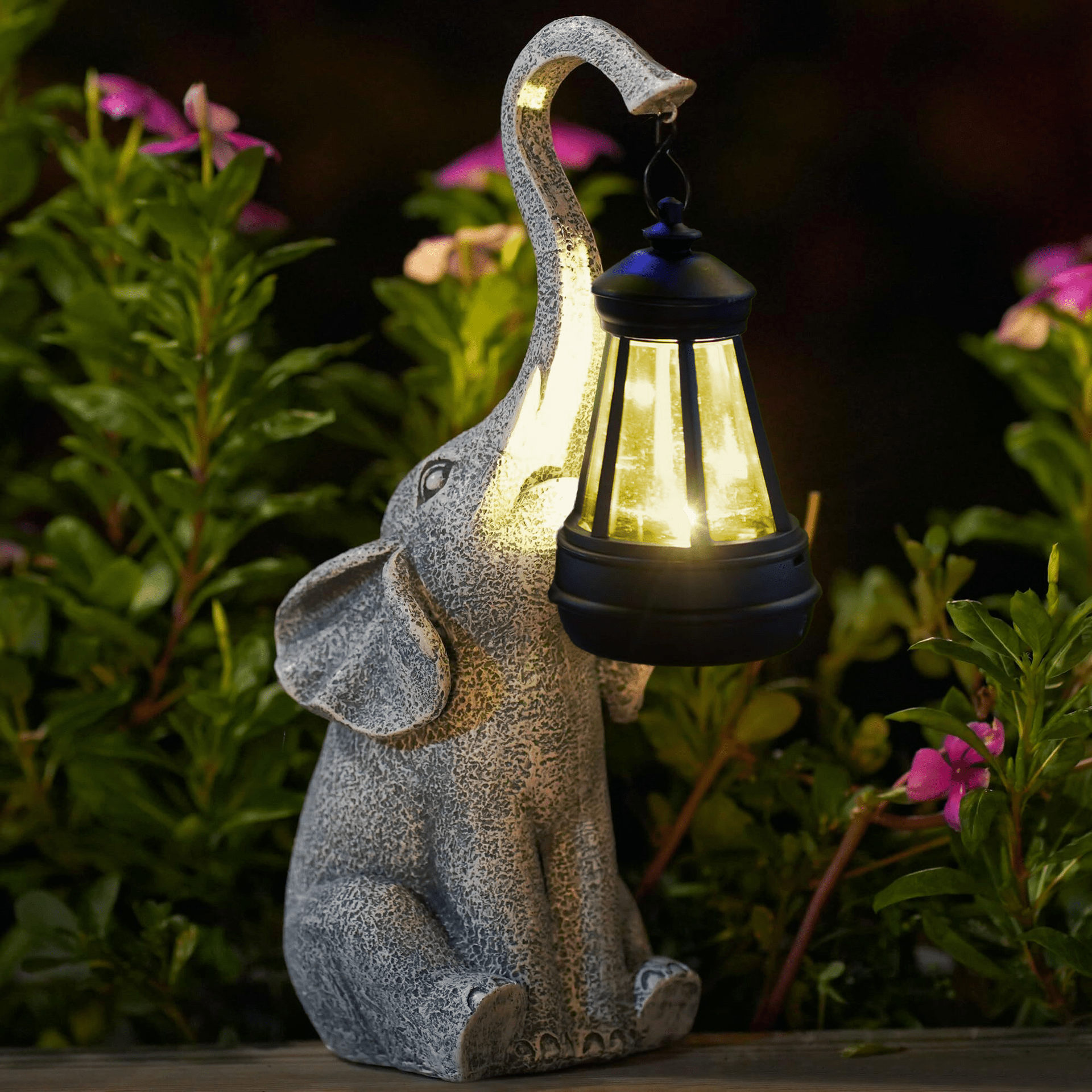 Stimmungsvolle Solarleuchte für den Garten - Elephant Glow