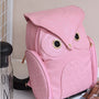 PU-Leder Rucksack mit Eulenprint für Damen – Mehrtaschen-Design