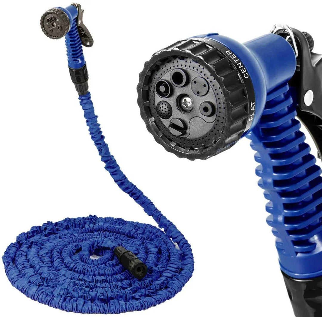 Retractable Garden Hose with Spray Nozzle – FlexaFlow