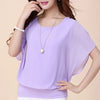 Damen Chiffon Bluse mit Rüschenärmeln – Ariana