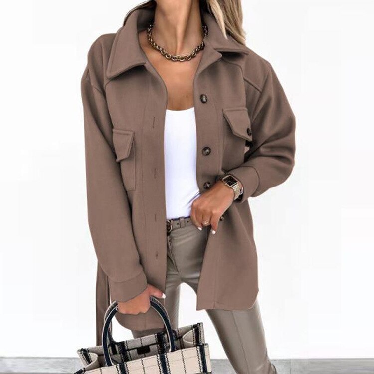 Stilvolle Woll-Look Jacke für Damen - Sophie