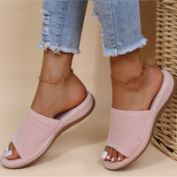 Atmungsaktive Damen Mesh-Hausschuhe mit Fußbett – Liora