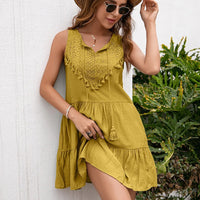 Sleeveless Summer Dress with V-Neck – Lina