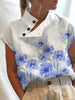 Kurzarm-Blusenshirt mit verspieltem Print – Felicia
