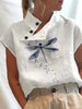 Kurzarm-Blusenshirt mit verspieltem Print – Felicia
