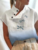 Kurzarm-Blusenshirt mit verspieltem Print – Felicia