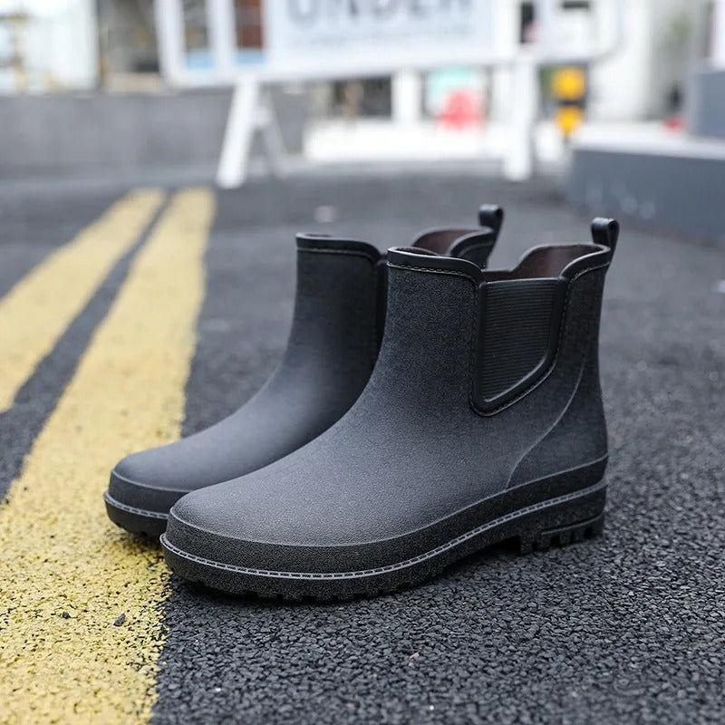 Luxuriöse Halbhohe Wasserdichte Herren-Regenstiefel - Lucas Rain Walk