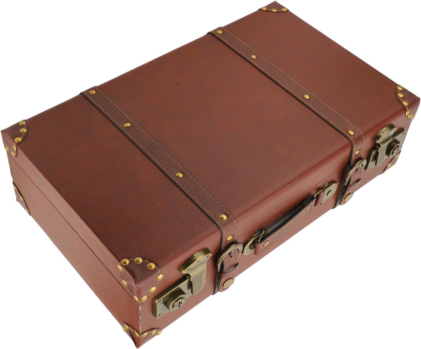 Vintage Leder-Overnight-Handgepäckkoffer mit Legierungsschloss – Heritage Braun