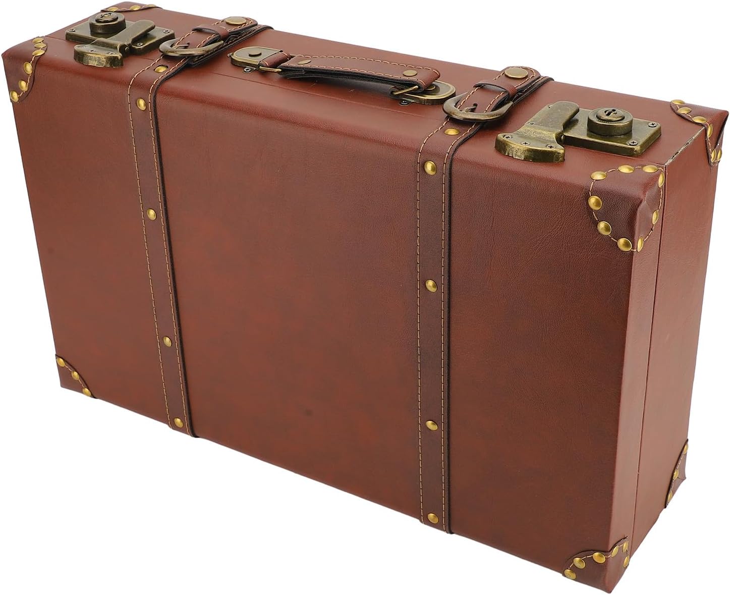 Vintage Leder-Overnight-Handgepäckkoffer mit Legierungsschloss – Heritage Braun