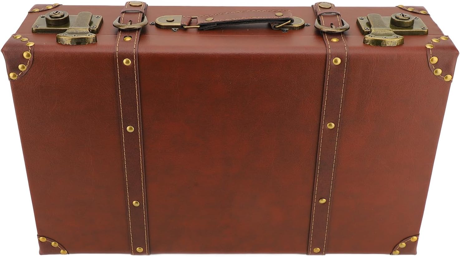 Vintage Leder-Overnight-Handgepäckkoffer mit Legierungsschloss – Heritage Braun