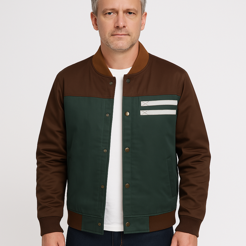 Leichte Herren Bomber Übergangsjacke im Vintage-Look – Adrian