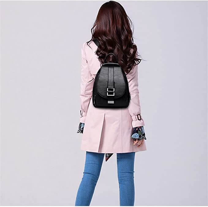 Premium wasserdichter Lederrucksack für Damen