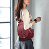 Premium wasserdichter Lederrucksack für Damen