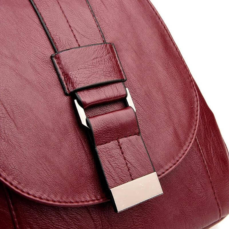 Premium wasserdichter Lederrucksack für Damen