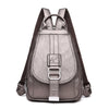 Premium wasserdichter Lederrucksack für Damen