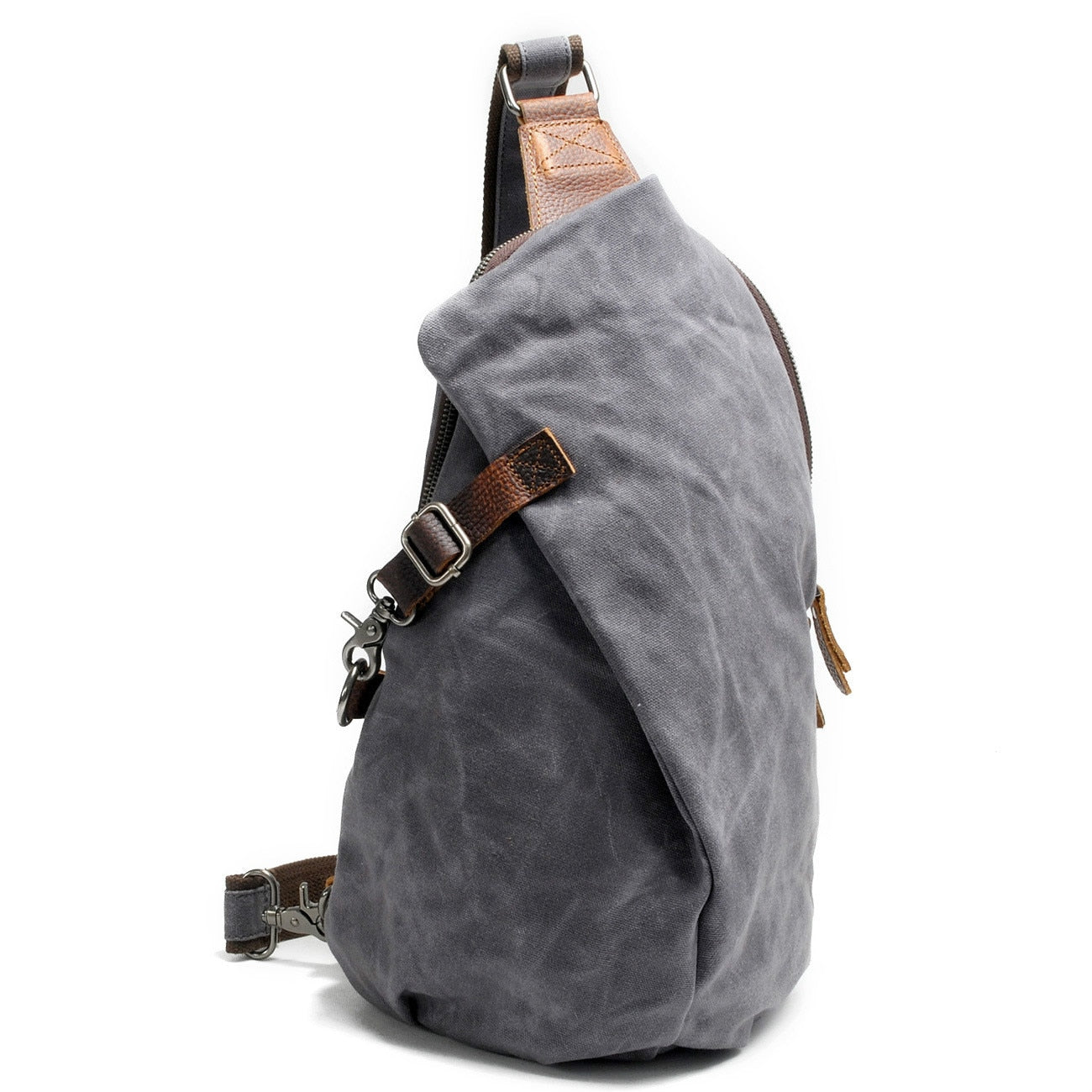 Wasserabweisende Canvas-Umhängetasche mit Anti-Diebstahlfach – MultiWear