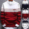 Herren Strickpullover mit Streifen und Colourblock-Design – Matteo