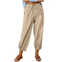 Leichte Sommer-Leinenhose mit Kordelzug & weitem Schnitt – Mira