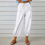 Leichte Sommer-Leinenhose mit Kordelzug & weitem Schnitt – Mira