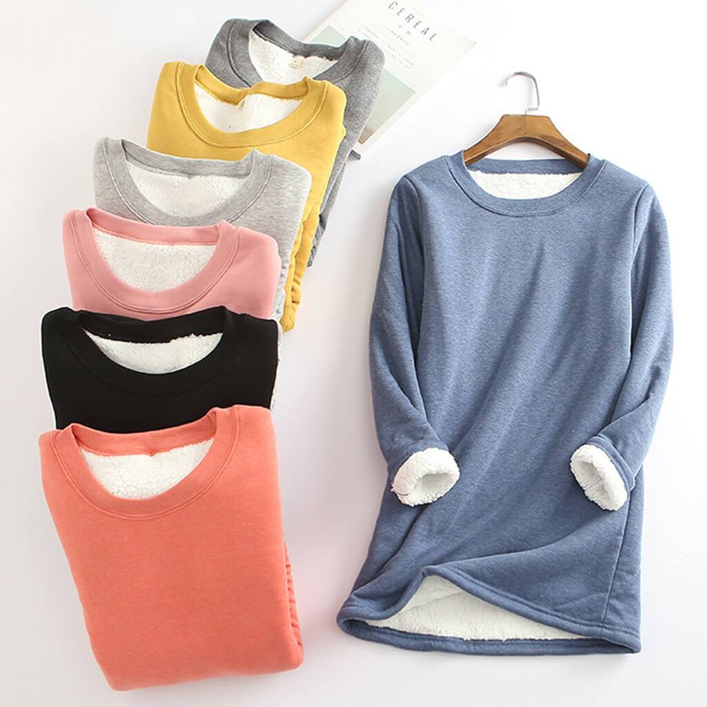 Damen-Fleecepullover mit Innenfutter – Mira