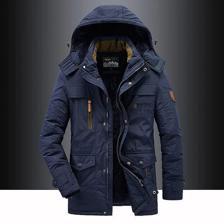 Herren-Parka mit Fleece-Innenfutter – Leventis