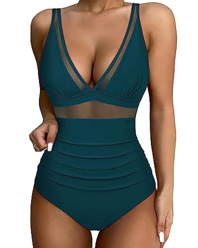 Swimsuit with adjustable straps and flattering cut – Leona