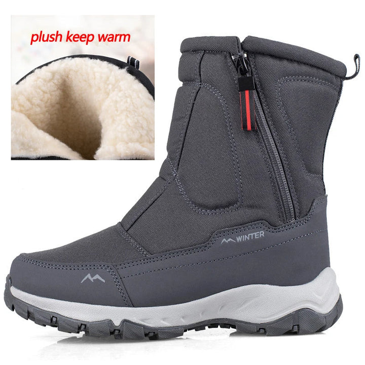 Halbhohe Schneestiefel | Warme Winterstiefel
