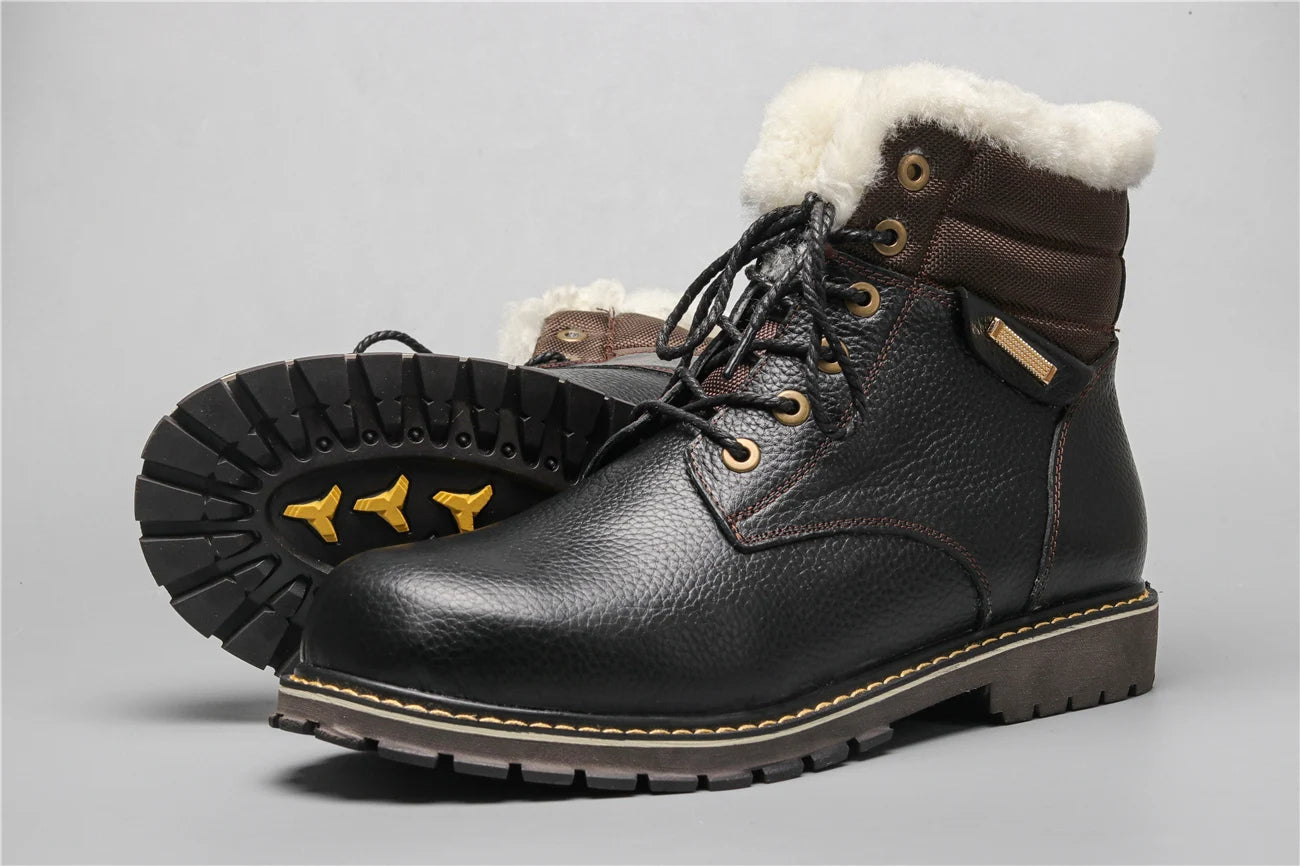 Winterstiefel aus Leder | Mit herrlich warmem Wollfutter