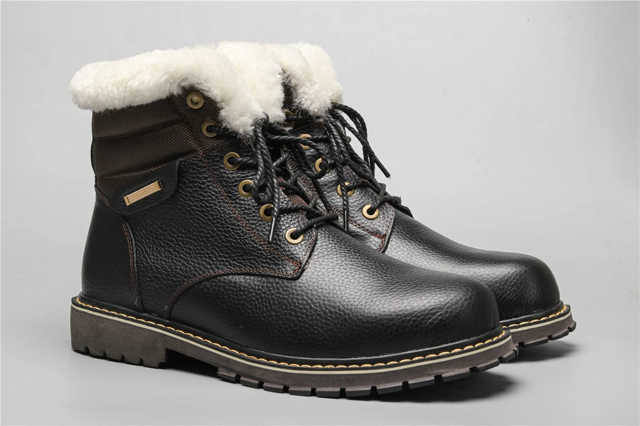 Winterstiefel aus Leder | Mit herrlich warmem Wollfutter