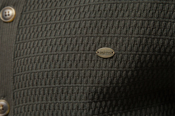 Strickjacke mit Knöpfen | Warme Winterweste aus 100 % Baumwolle