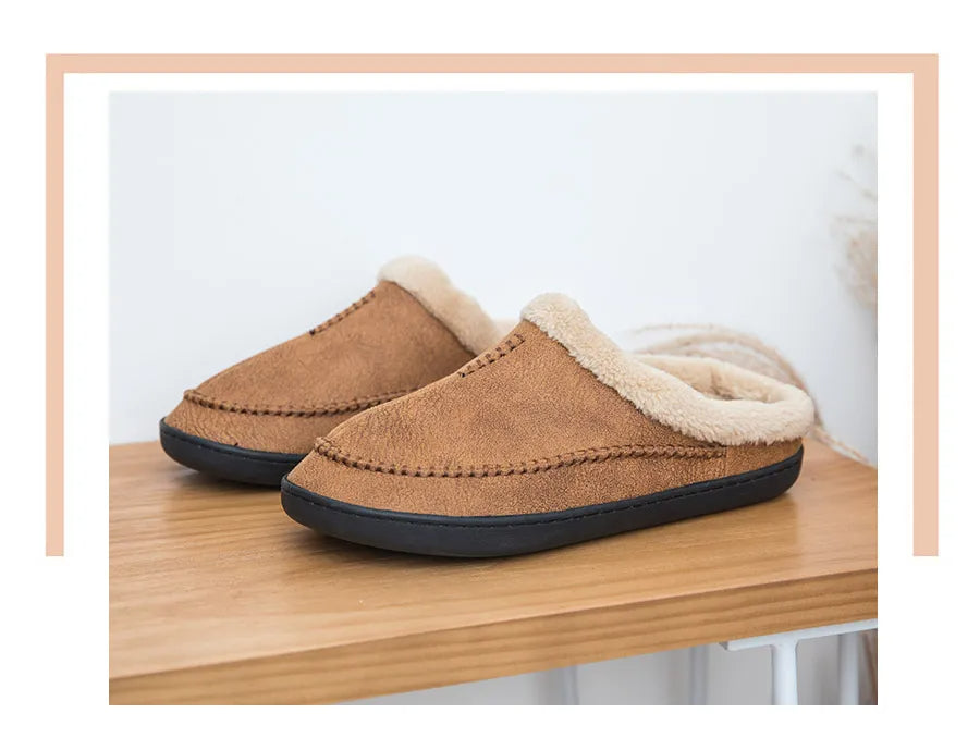 Wildleder-Slipper | Ultra bequeme Hausschuhe